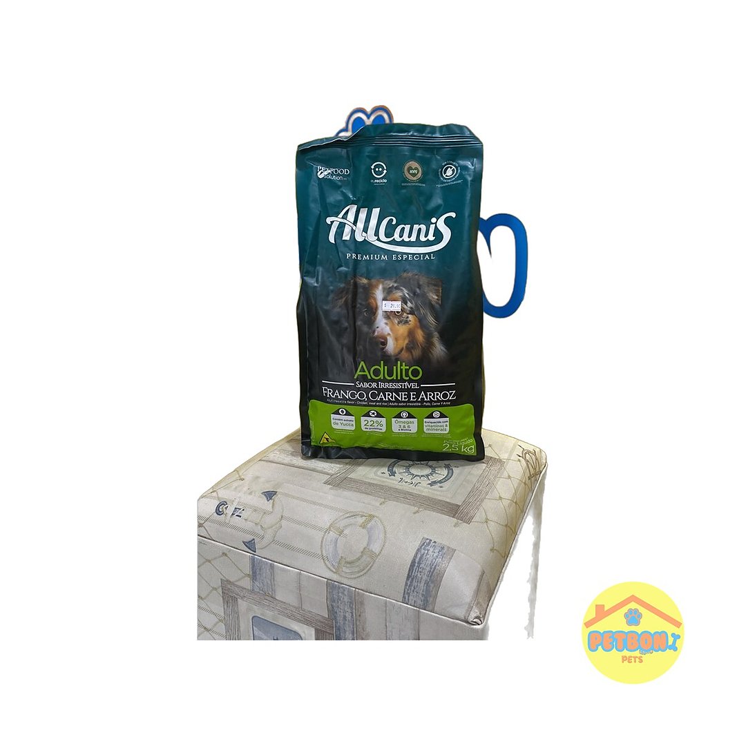 AllCanis Premium Especial Adulto - Frango/Carne/Arroz 15 kg