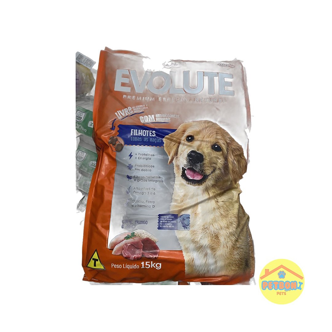 Evolute Premium Especial Natural Filhotes (Juniors) 15 kg
