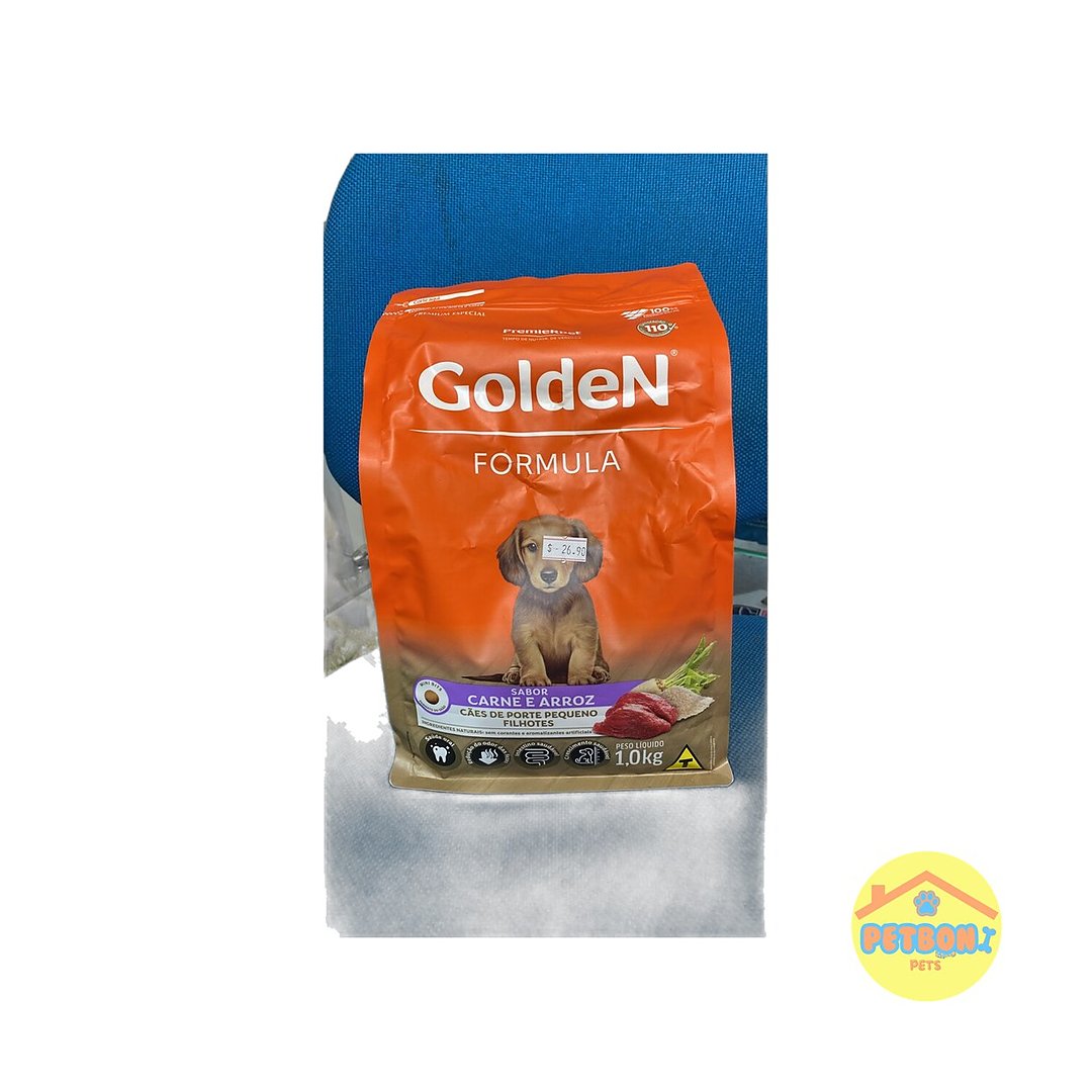 Golden Fórmula Cães Adultos Porte Pequeno - Carne e Arroz 3,0 kg