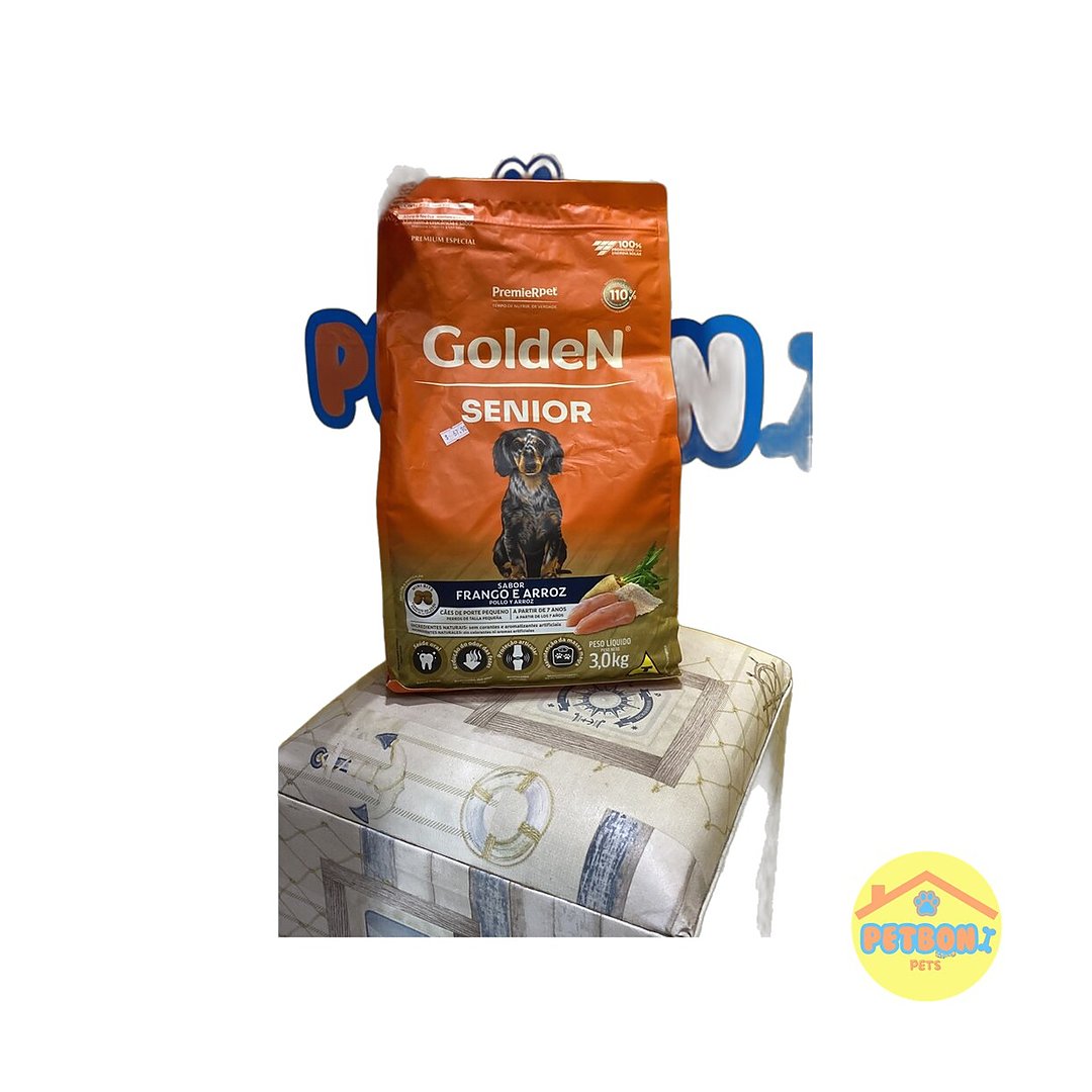 Golden Senior Cães - Frango e Carne 3,0 kg