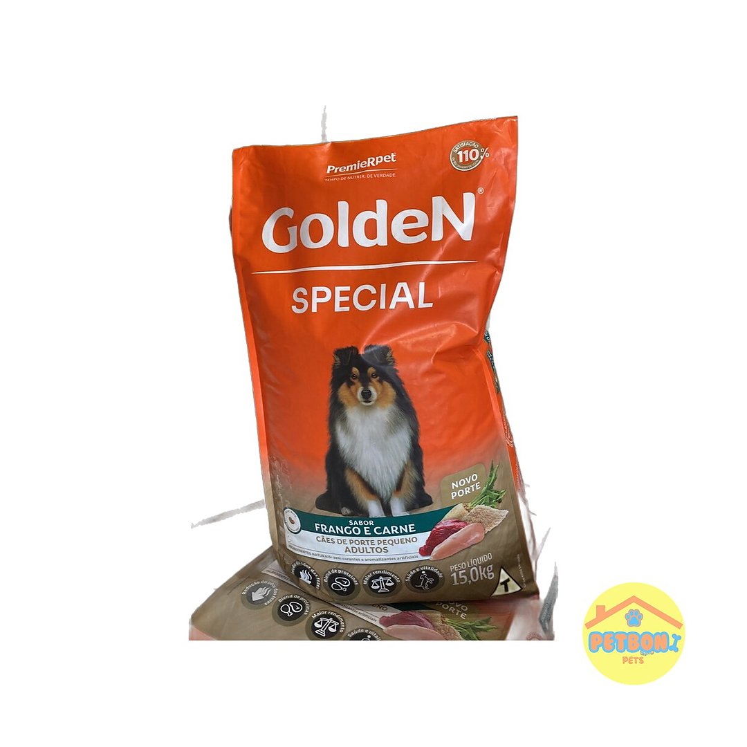 Golden Special Gatos Castrados - Frango e Carne 3,0 kg