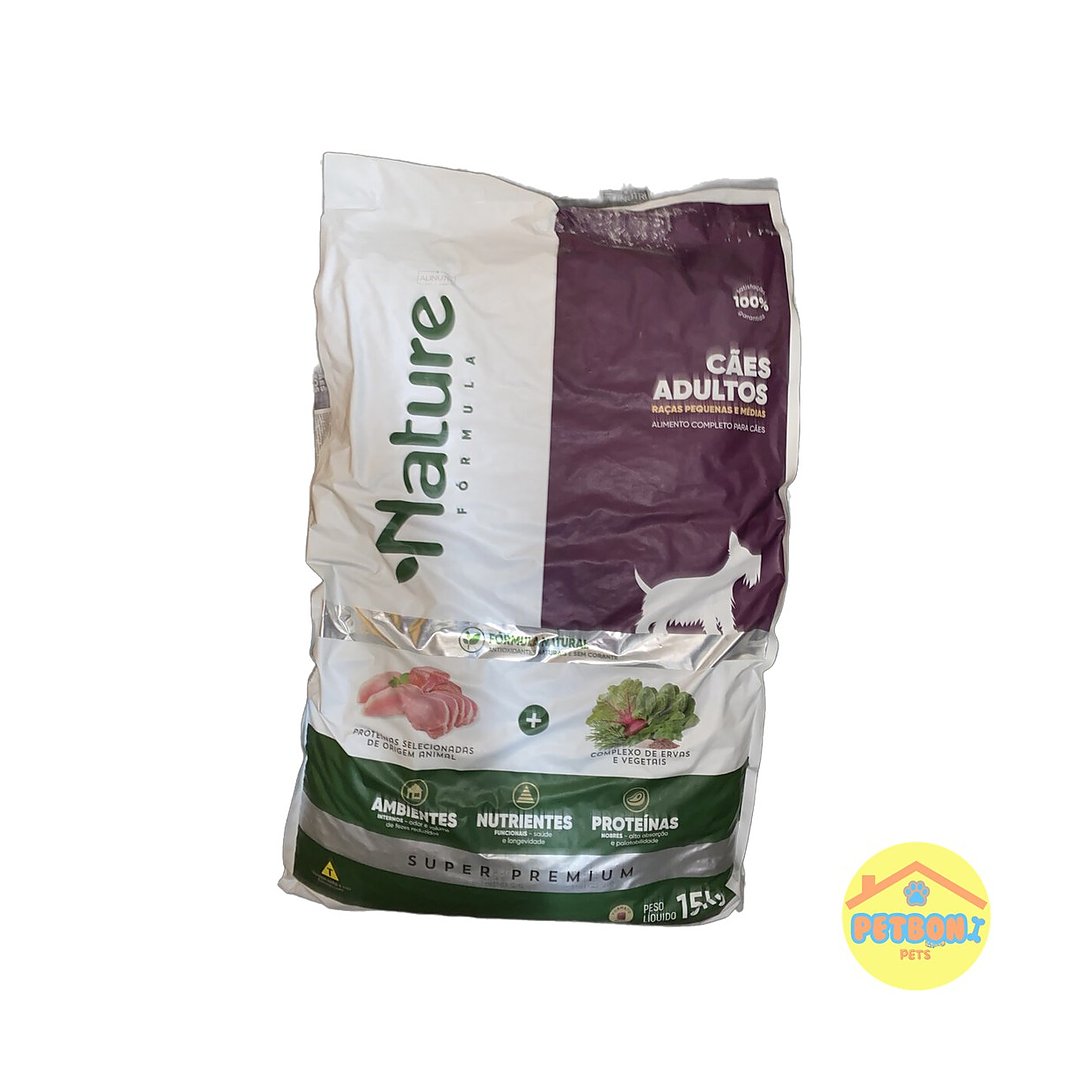 Nature Pro Cães Adultos Raças Pequenas e Médias 15 kg