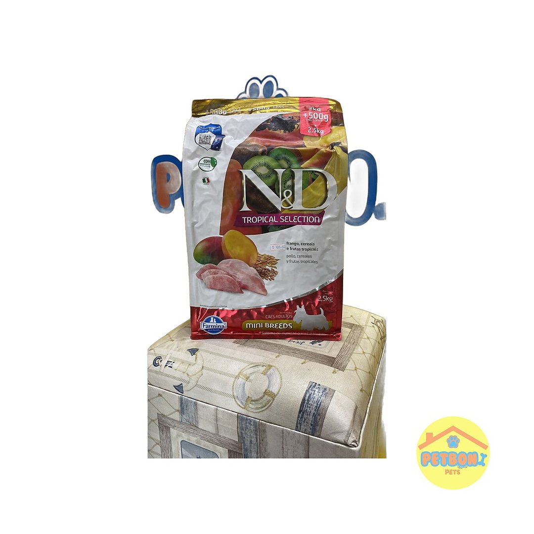 N&D (Farmina) Tropical Selection Cães Mini Breeds 2,5 kg