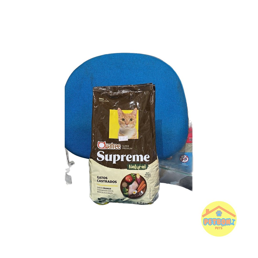 Quatree Supreme Natural Cães Adultos - Frango e Batata-doce 10,1 kg
