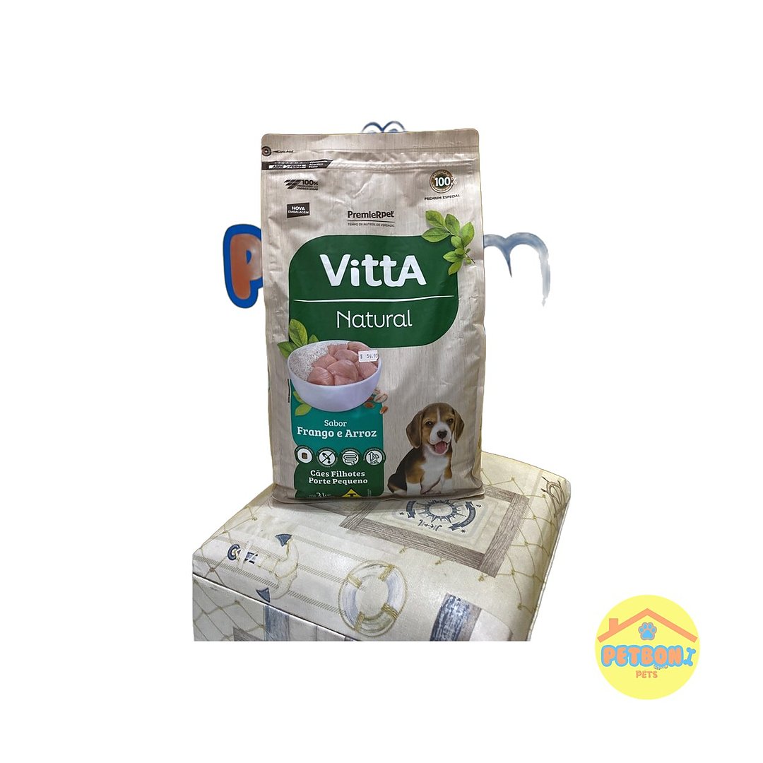 VittA Natural Cães Adultos Porte Pequeno - Carne e Arroz 10,1 kg
